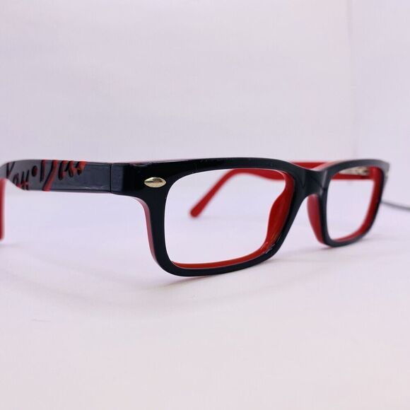 Ray-Ban Authentic Eyeglasses RB 1535 3573 46 [] 16 125 MM Black Red Pattern - Picture 2 of 8